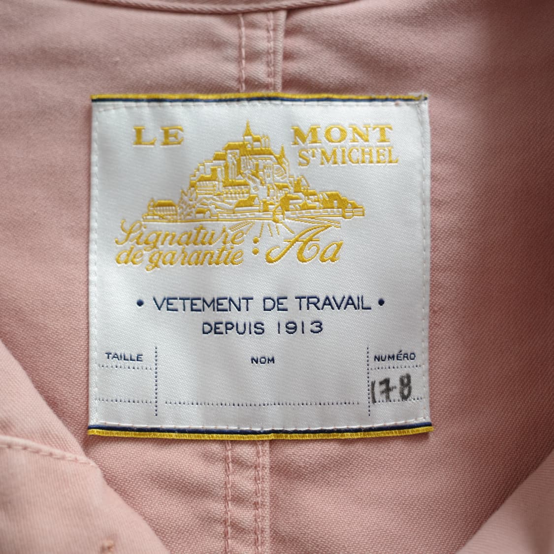 르몽생미셸 몰스킨 프렌치 워크자켓 핑크 50 상품이미지4