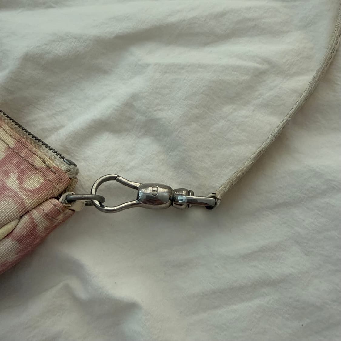 빈티지 디올 오블리크 pvc백 새들백 핑크 상품이미지5