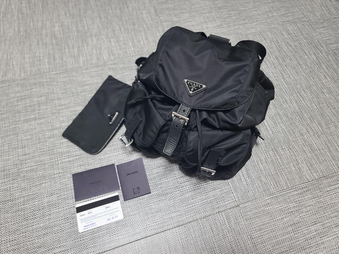 프라다백팩 나일론 투포켓 미디엄 백팩 1bz811 명품 백팩 상품이미지1