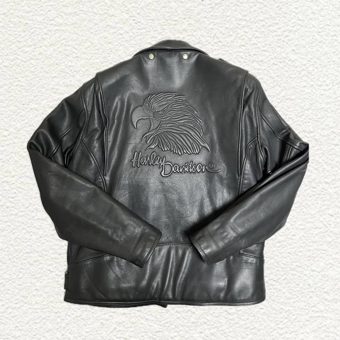 할리데이비슨 블랙 가죽 라이더 자켓 XL 상품이미지2