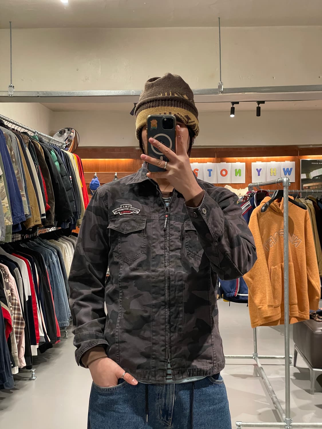 빈티지 카모플라주 자켓 상품이미지1