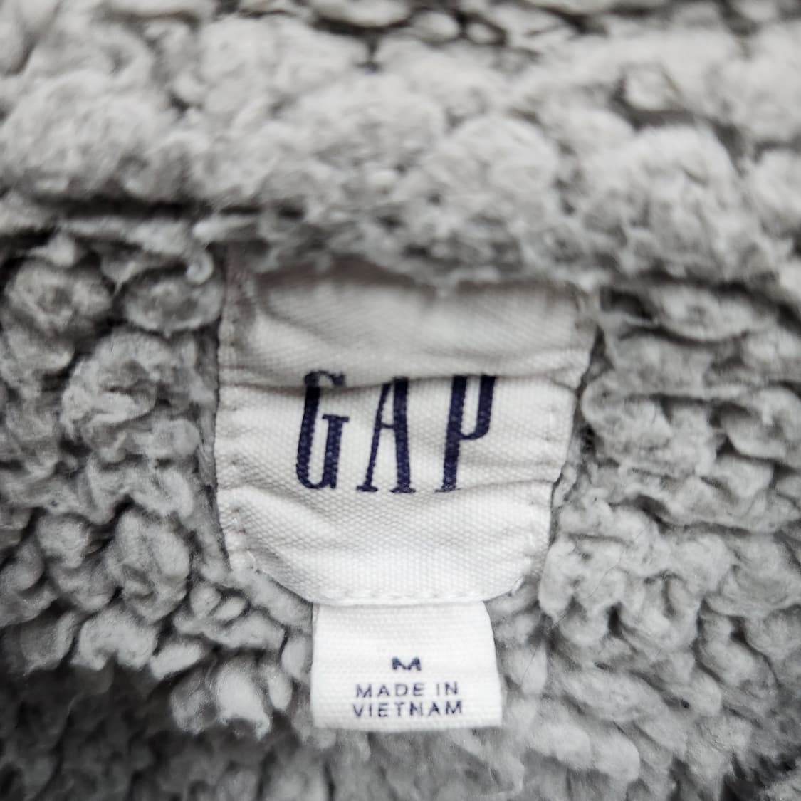 GAP 갭 빅로고 후드집업(양털) L 상품이미지4