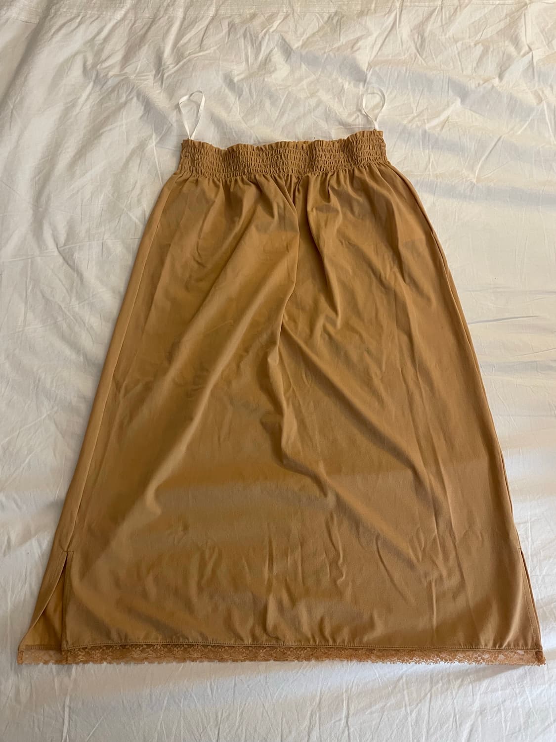 Shushu Tong 베이지 스트레치 미디 스커트 UK12 상품이미지3