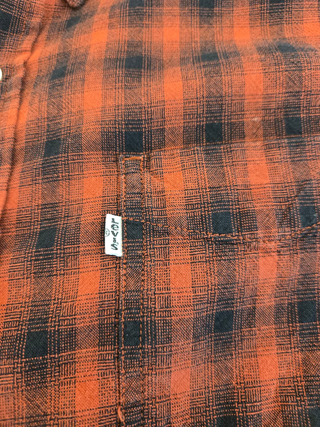 리바이스 레드 블랙 체크 셔츠 L 상품이미지4