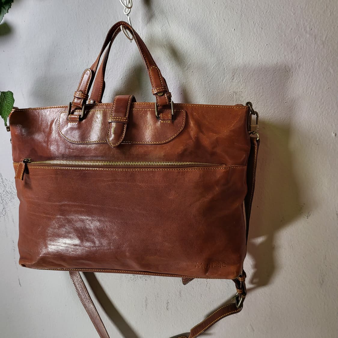 몽삭 올 레더 브리프케이스 상품이미지3