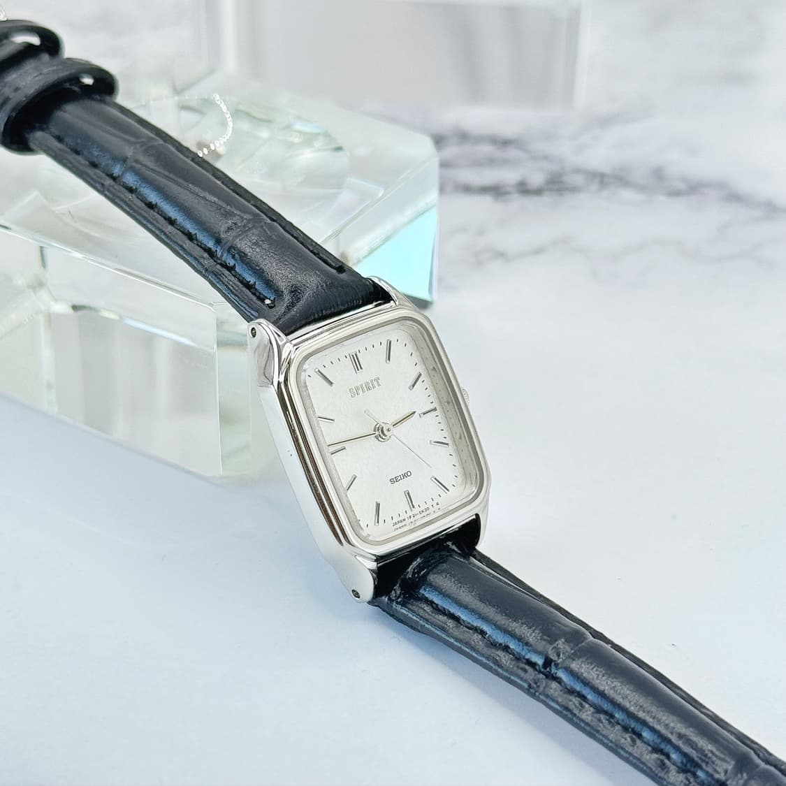 80s90s 빈티지 세이코 스피릿 미니멀 스퀘어 워치 상품이미지6