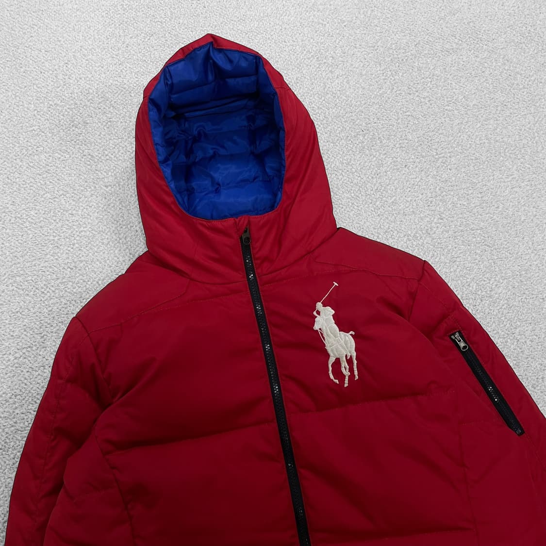 폴로 랄프로렌 빅 포니 다운 푸퍼 패딩 레드 상품이미지2