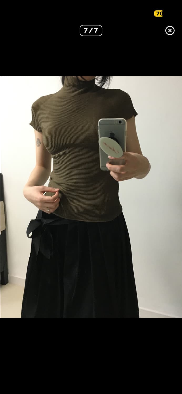 이세이미야케 - High Neck Top(Khaki) 상품이미지7