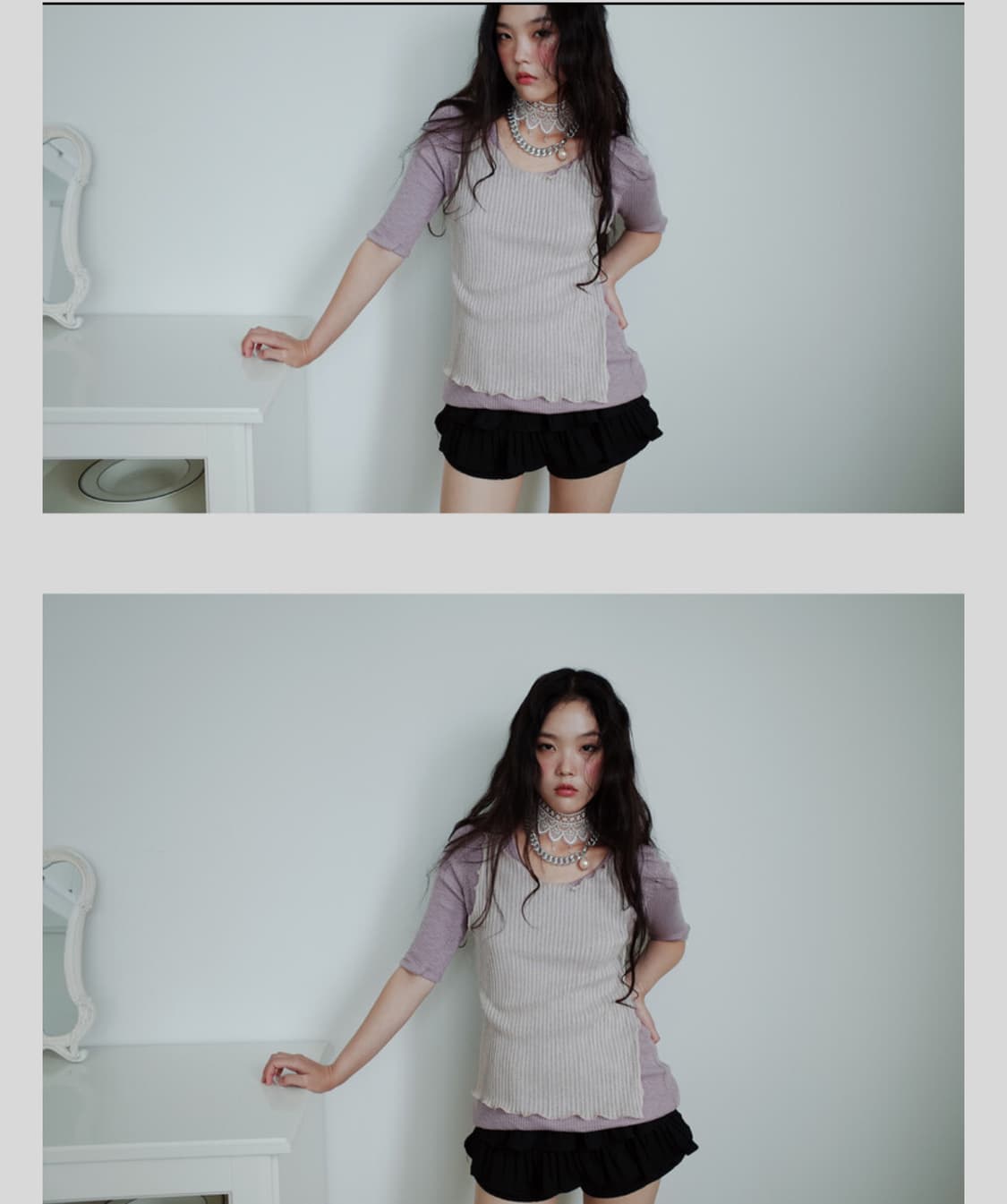 샵페어리 플리츠 레이어드 스커트팬츠 상품이미지1