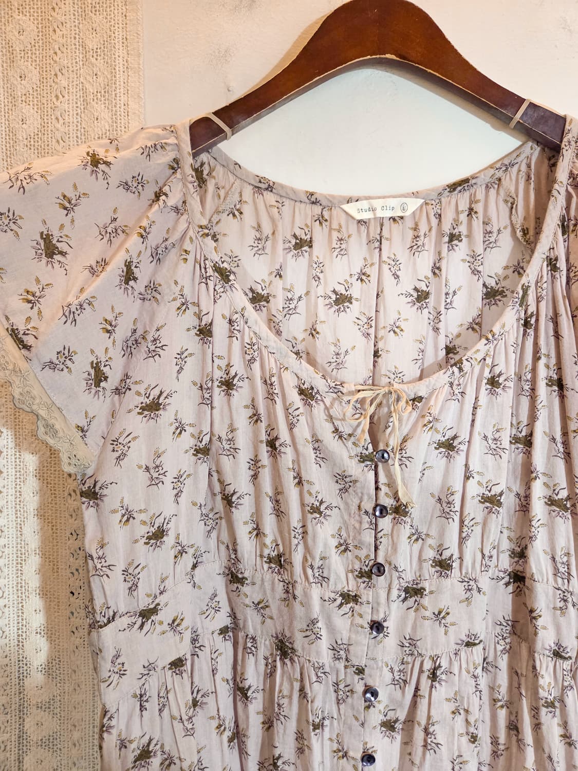 studio clip 잔꽃 버튼업 원피스 상품이미지2