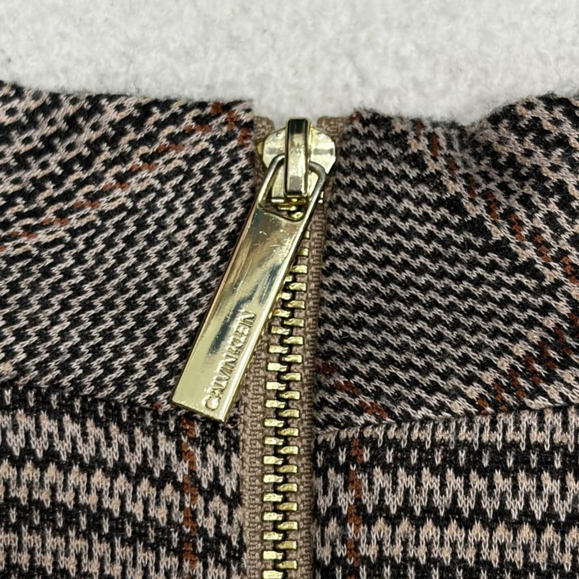 CALVIN KLEIN 체크 브이넥 원피스 2 상품이미지7