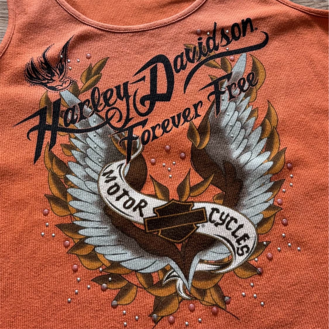 00‘s Harley Davidson y2k orange tank top 상품이미지2