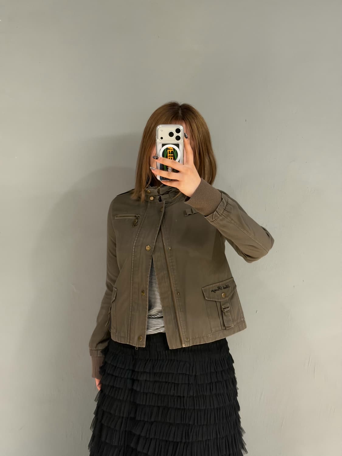 Ank rouge neck snap point jacket 상품이미지3