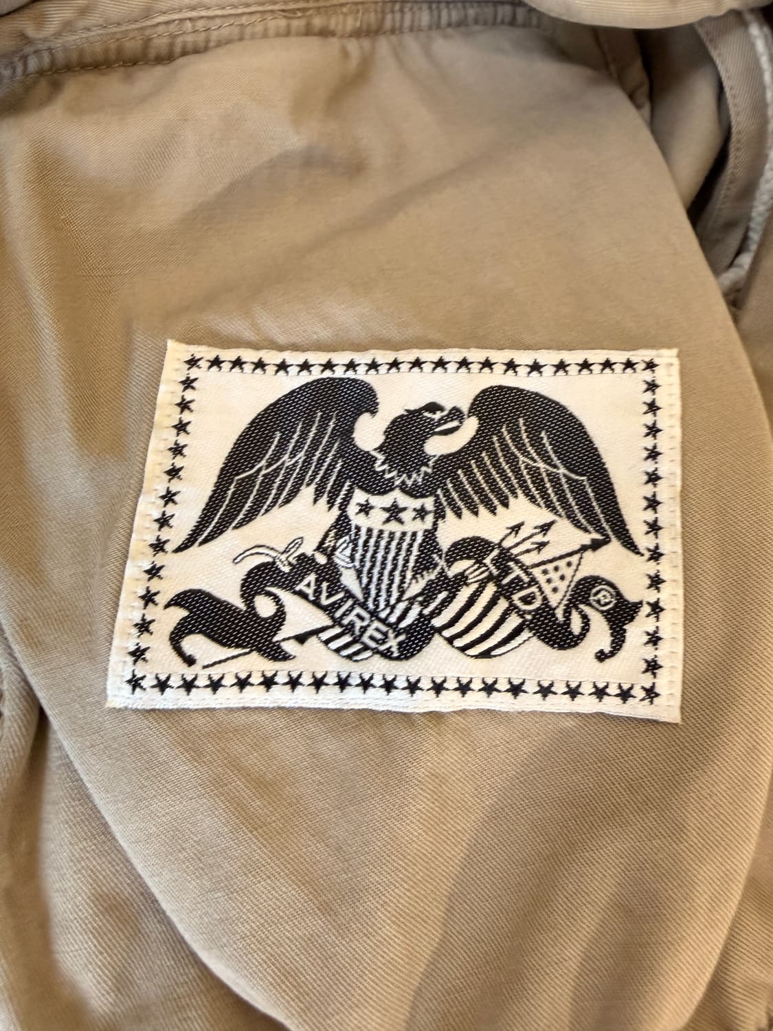 아비렉스 코튼 넥 레더 자켓 상품이미지7