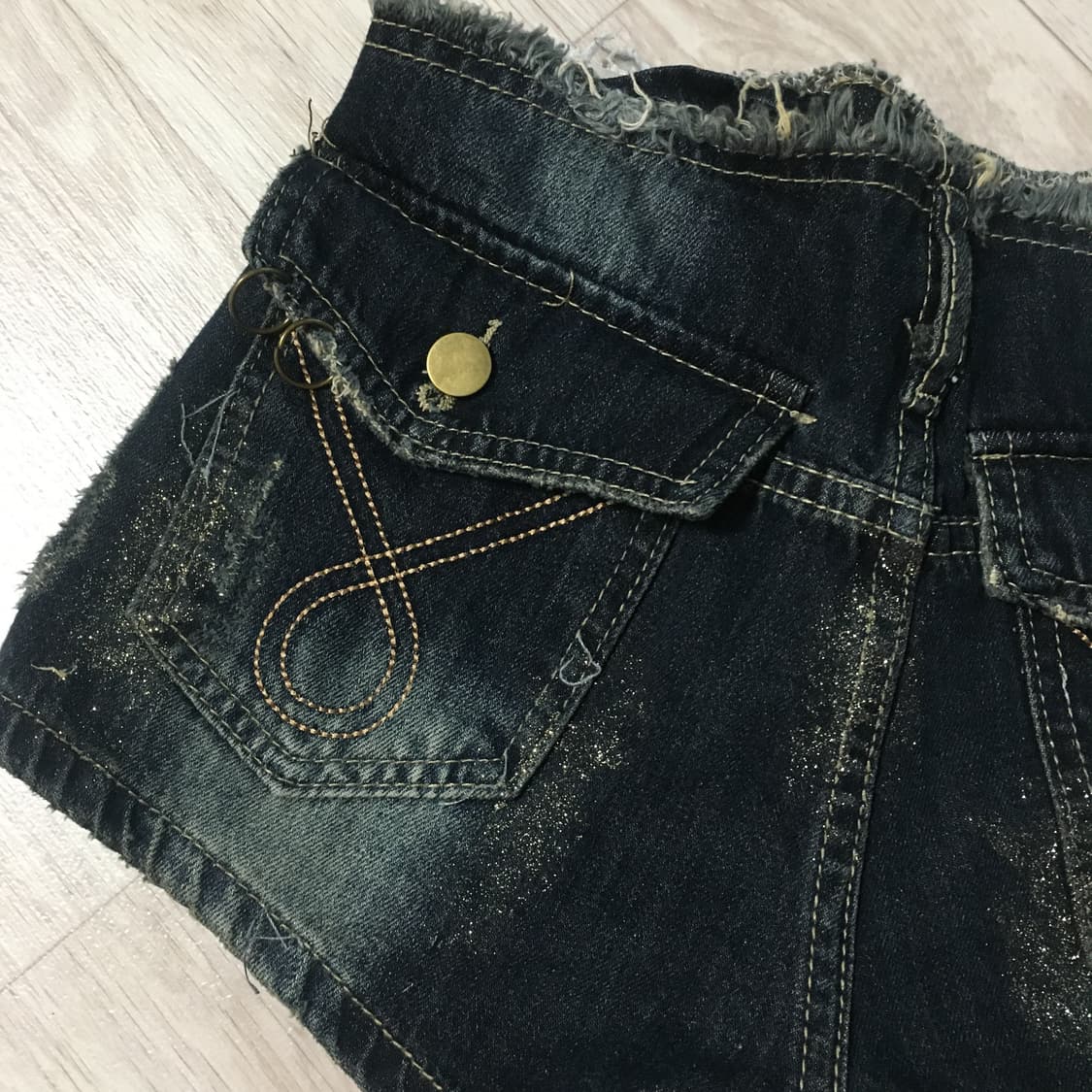 y2k 펑크갸루핀터깔 반바지 상품이미지5