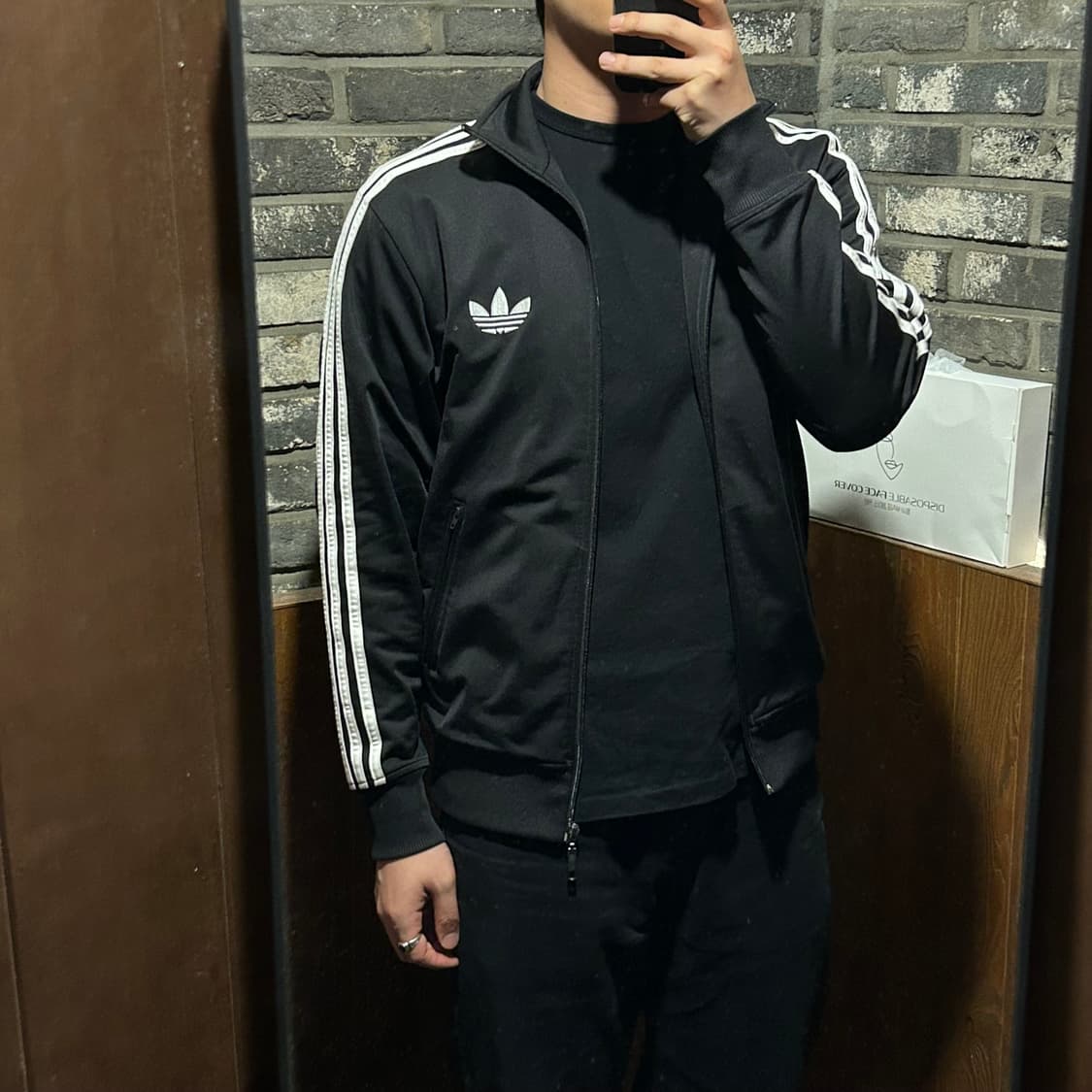L) 아디다스 파이어버드 삼선 져지 트랙탑 집업 블랙 T87 상품이미지10