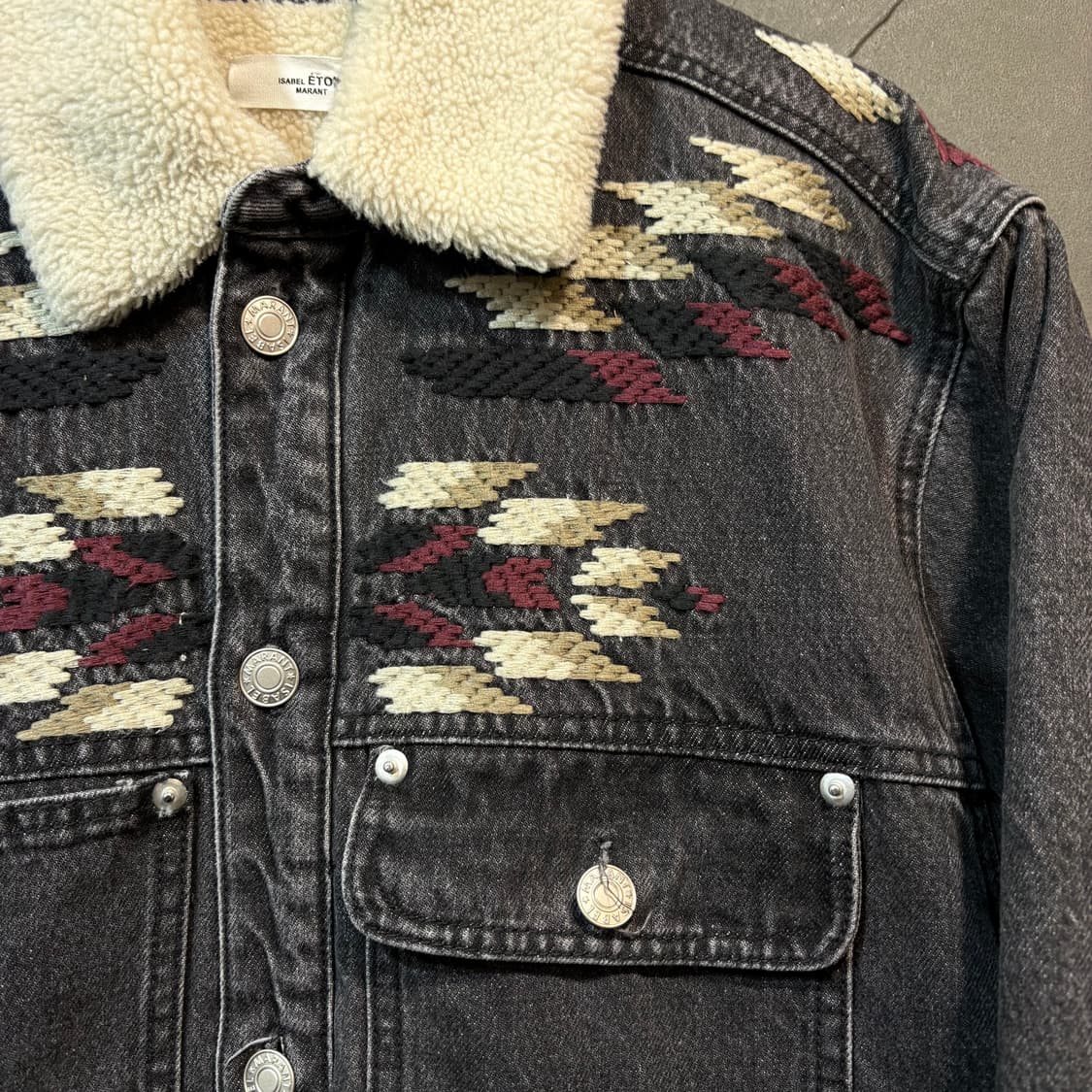 [36] ISABEL MARANT 이자벨 마랑 데님 쉐르파 자켓 상품이미지2