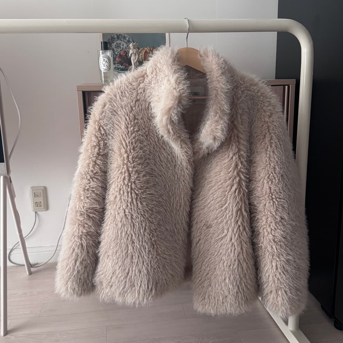 Mixxo 미쏘 베이지 퍼자켓 M (실착샷 O) 상품이미지1