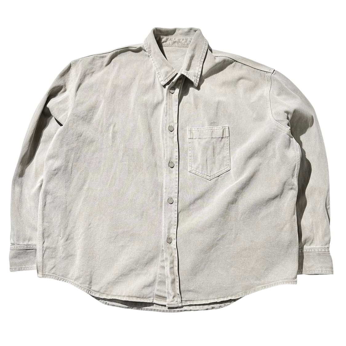 22fw 시스템옴므 백로고 데님 셔츠 상품이미지3