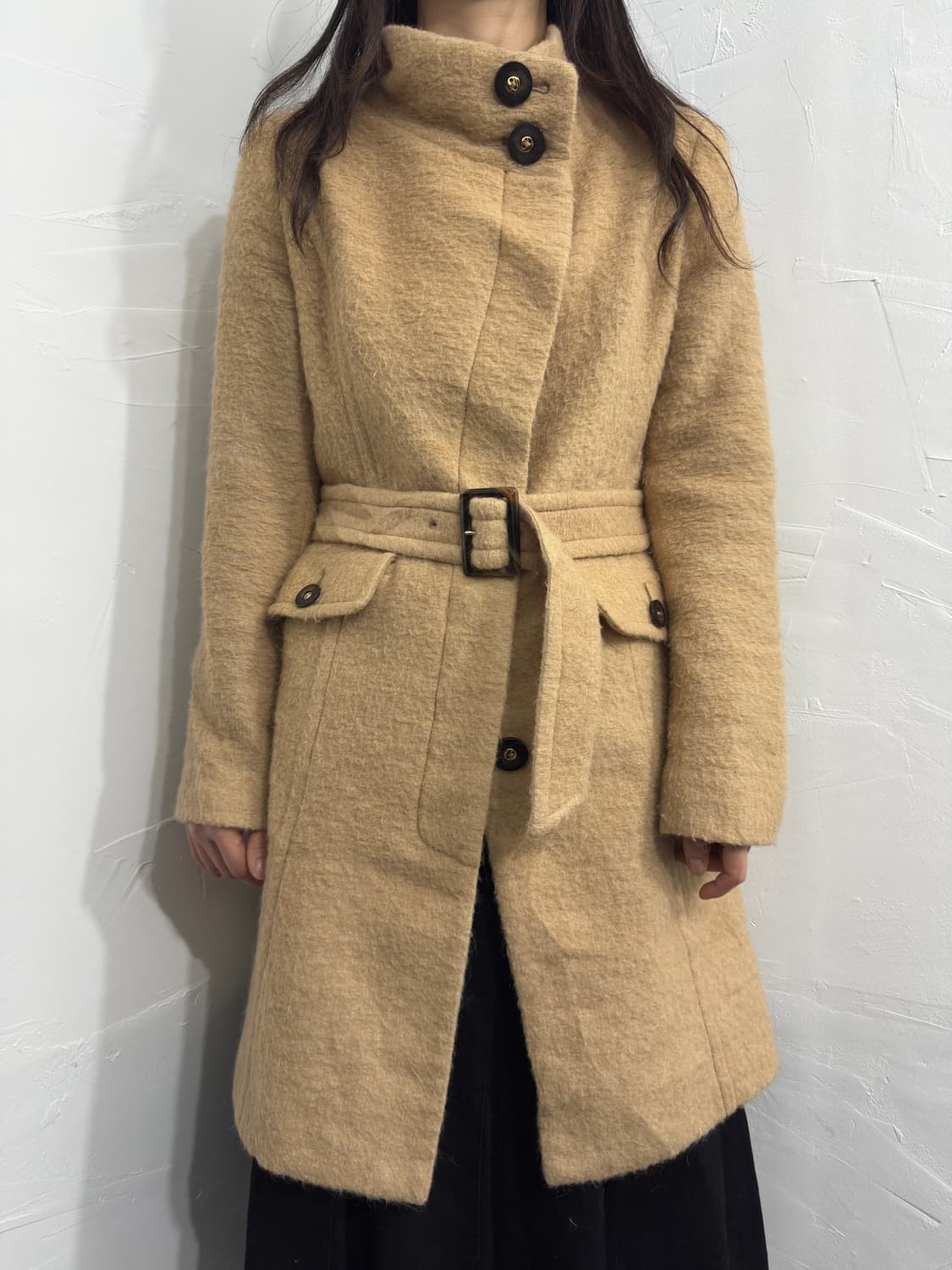 belt wool slim coat 상품이미지3