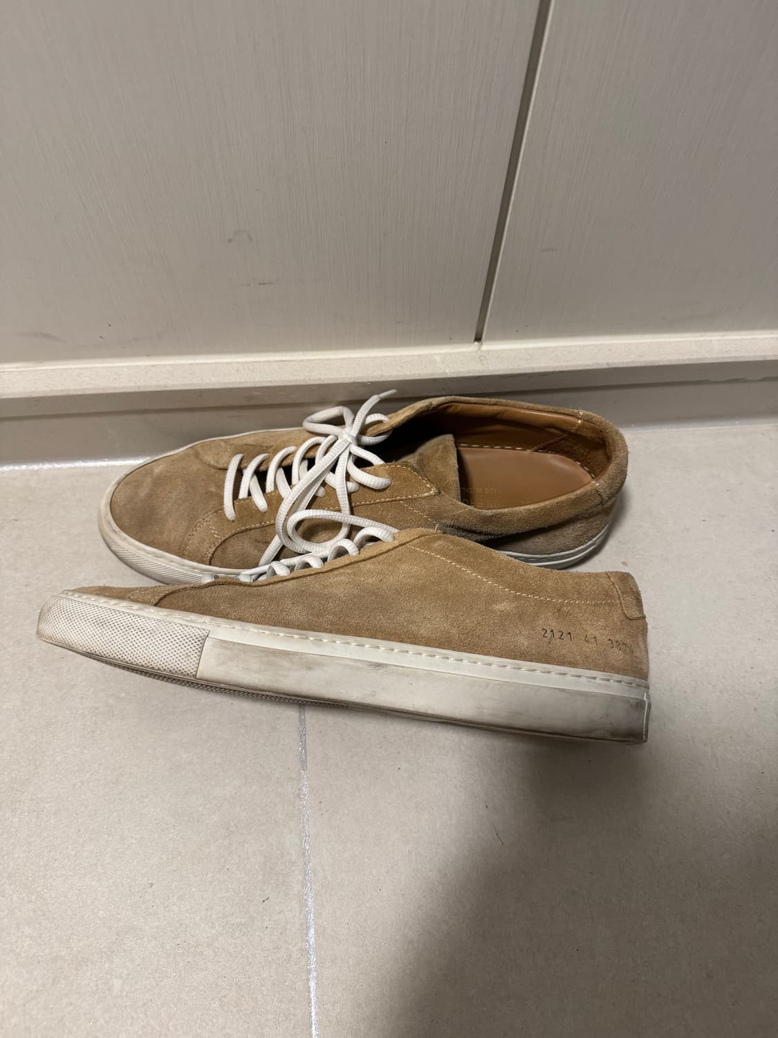 common project 커먼프로젝트 아킬레스로우 베이지스웨이드 41 상품이미지2