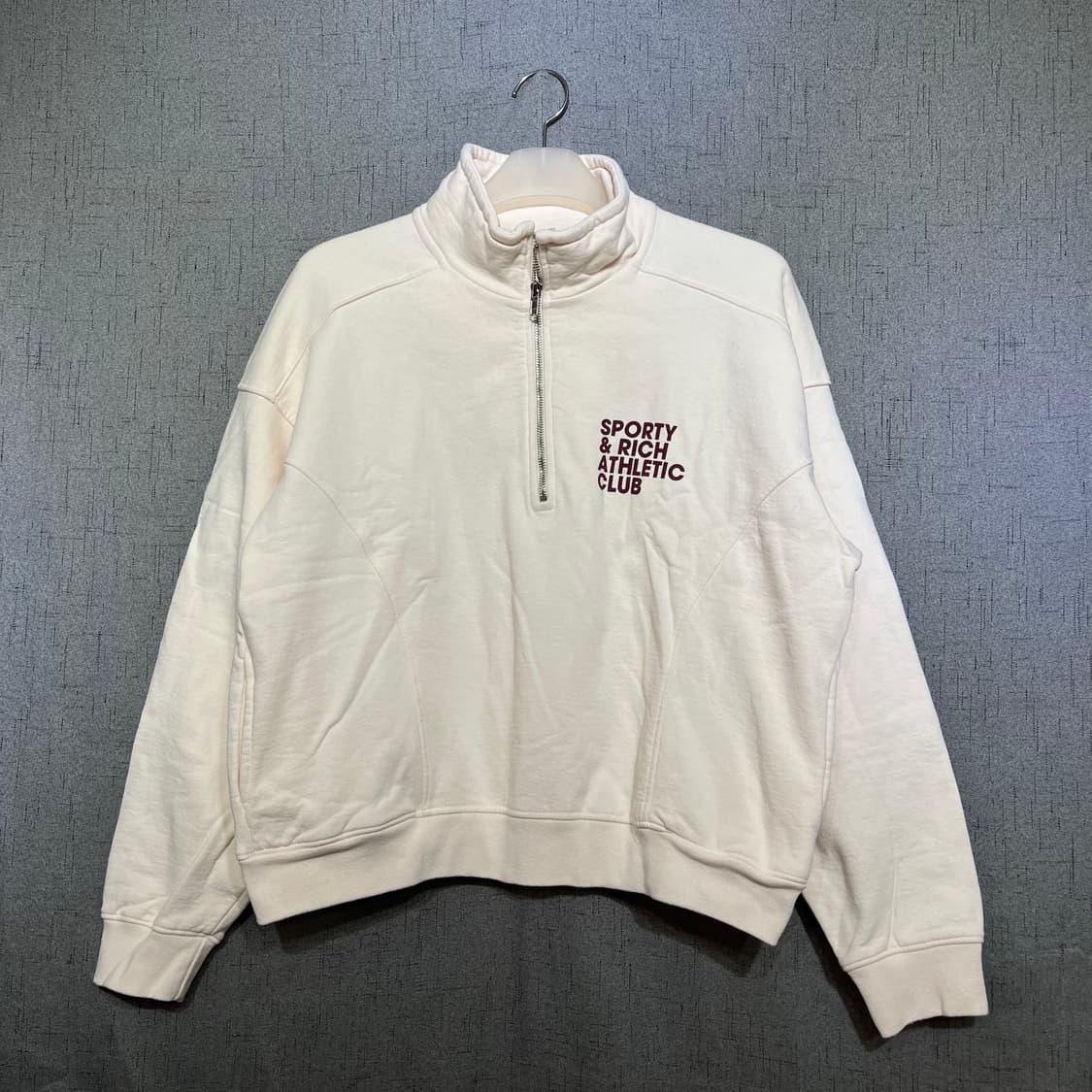 Sporty & Rich 하프집업 기모 맨투맨  FREE 스포티앤리치 상품이미지1