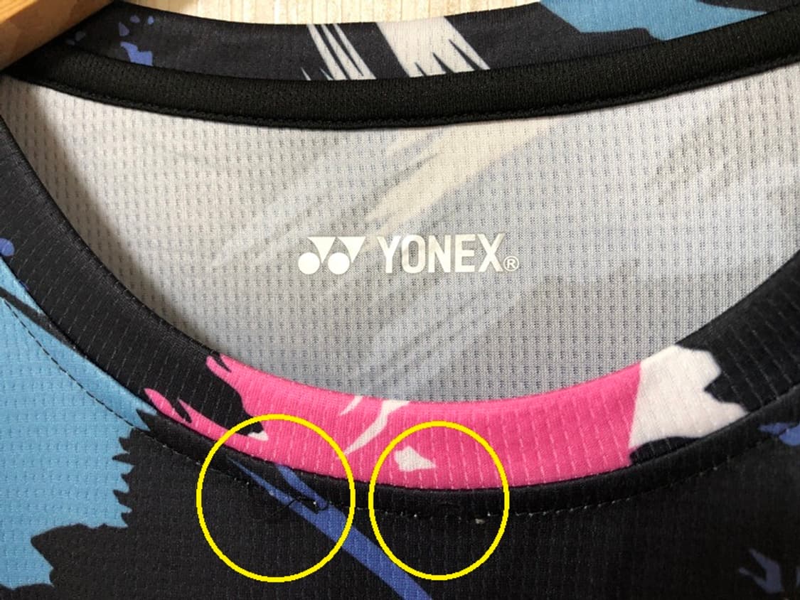 요넥스(YONEX) 배드민턴 선수지급/실착 트레이닝셔츠 4XL 상품이미지4