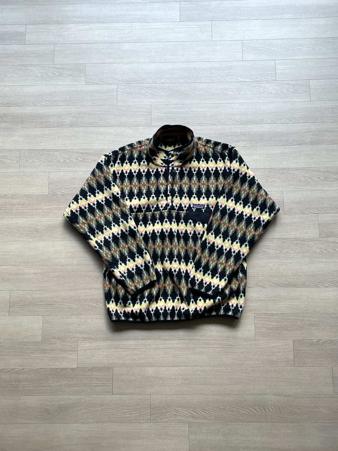 파타고니아 신칠라 아즈텍 옐로우 패턴 상품이미지1