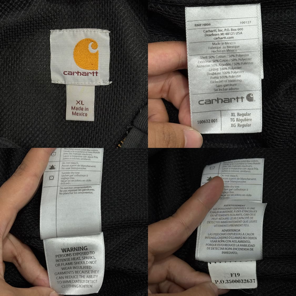 칼하트 써멀 후드집업 상품이미지10