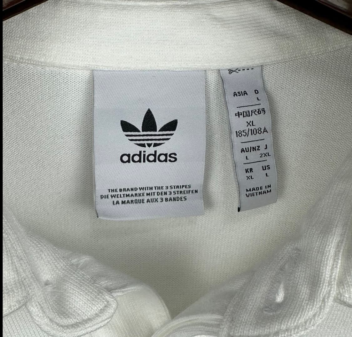 아디다스 3S 럭비 폴로 긴팔 화이트 상품이미지4