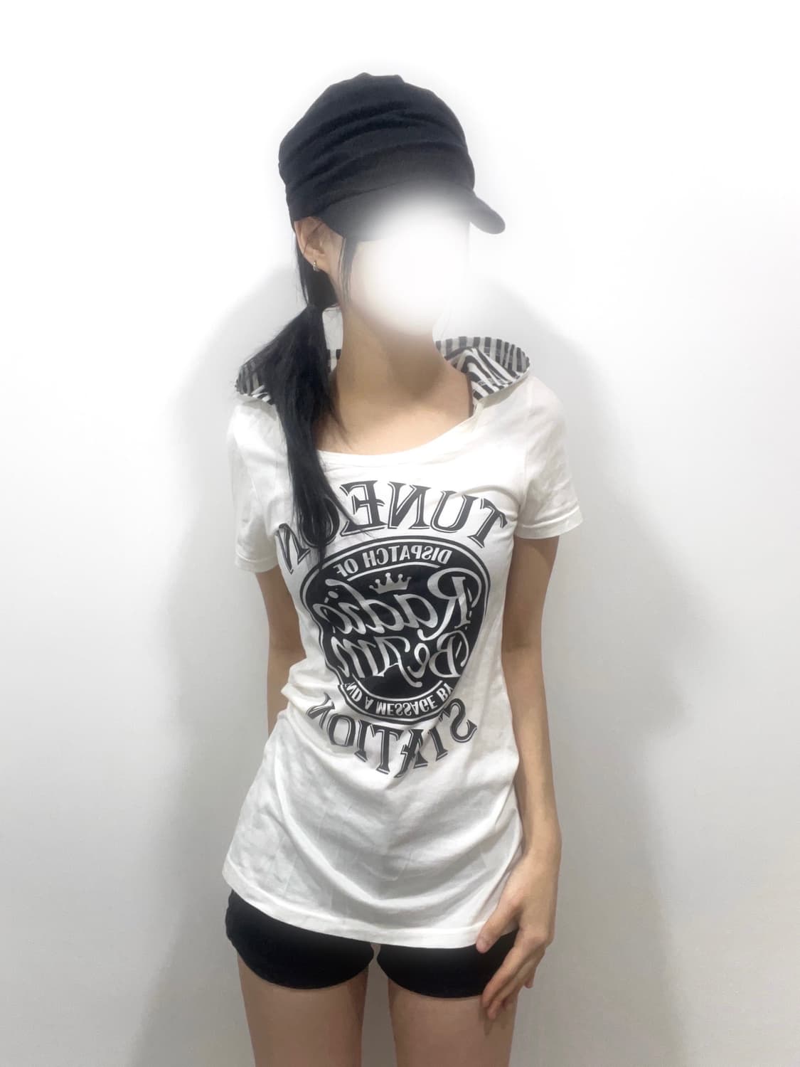 y2k stripe hoodie Top 상품이미지1