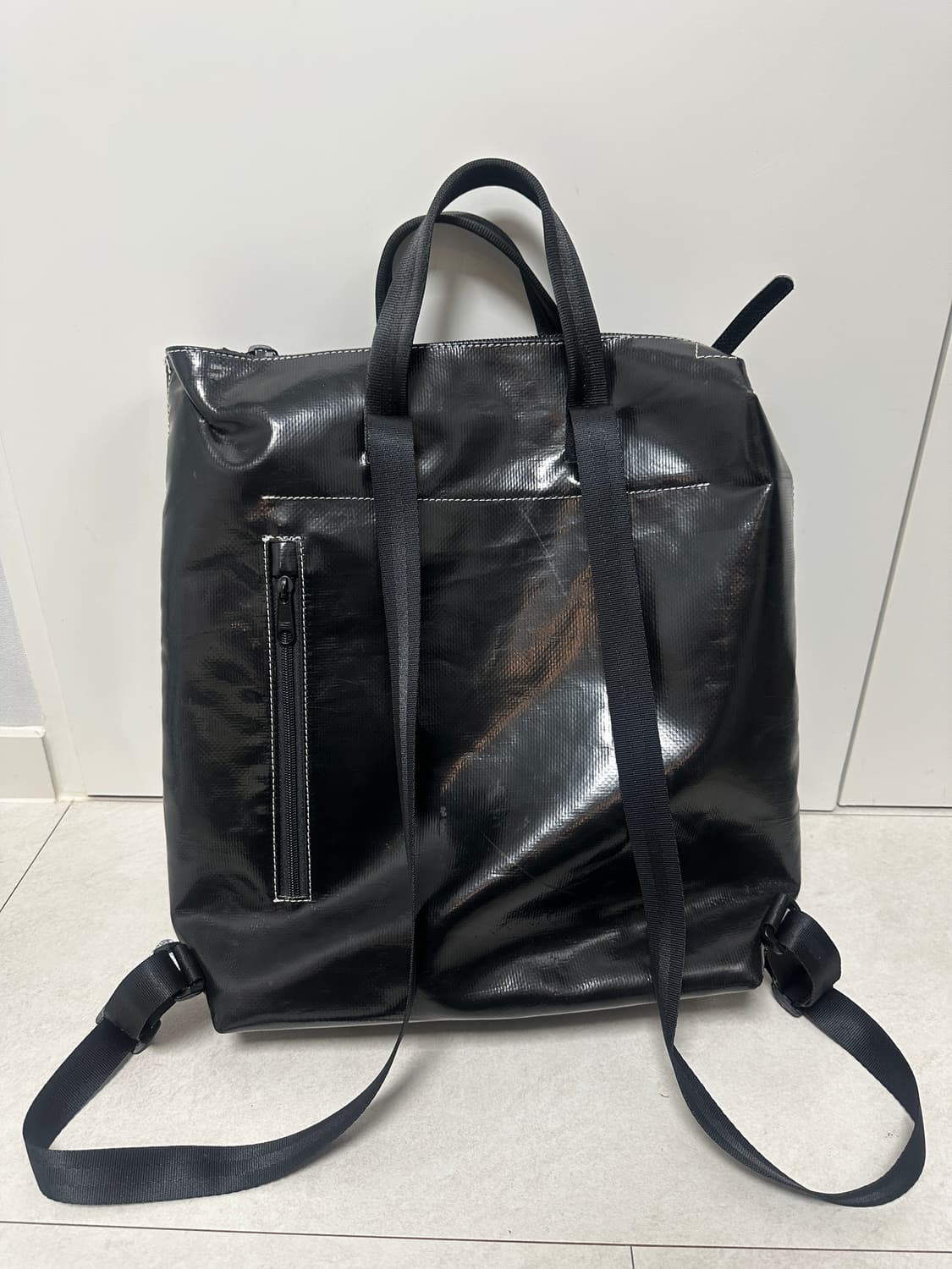 (극희귀)프라이탁 올블랙 페테 쇼퍼백 토트백 백팩 가방 F201 PETE 상품이미지2