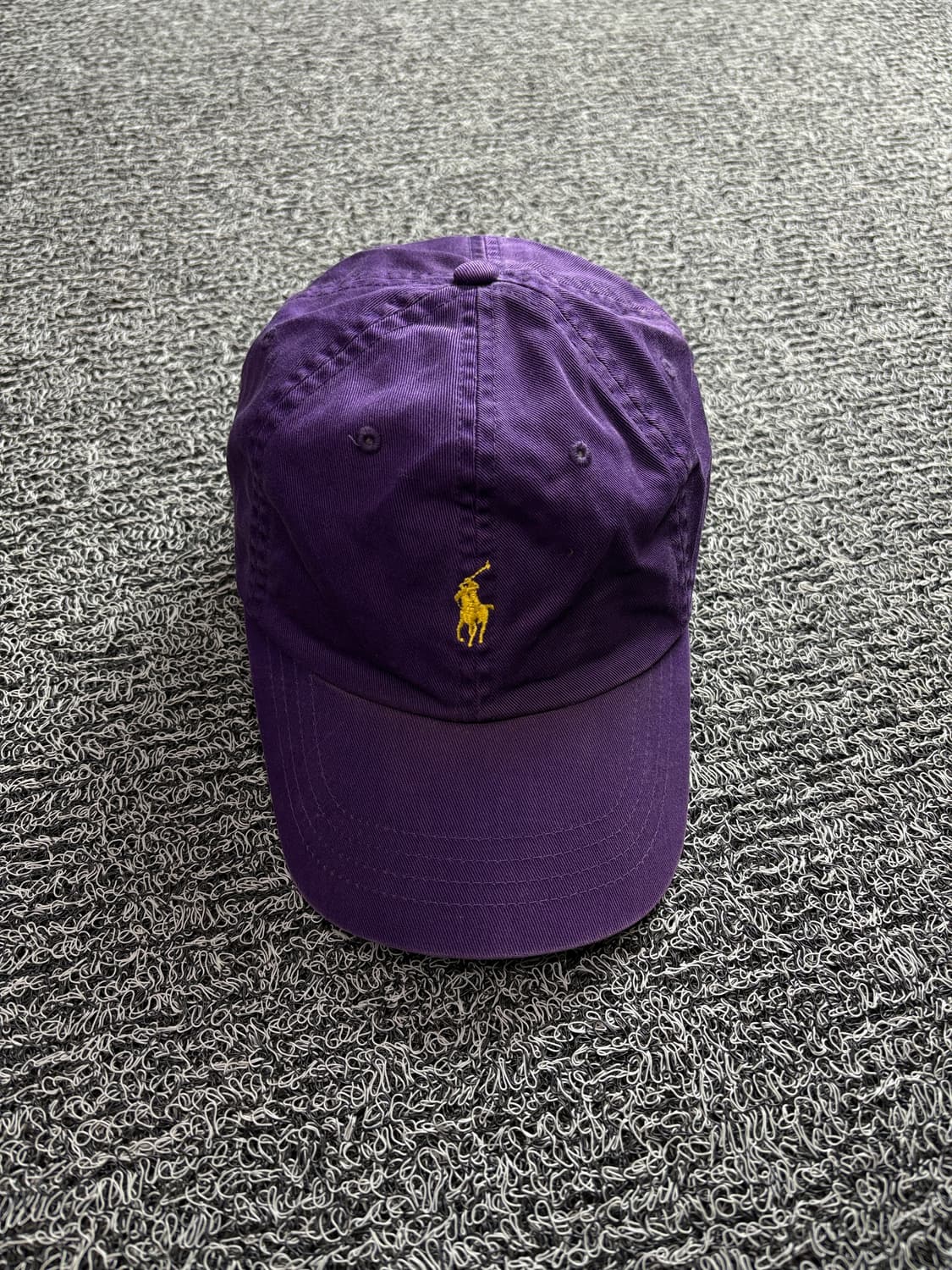 폴로 랄프로렌 포니 로고 가죽 스트랩 퍼플 볼캡 1828 상품이미지2