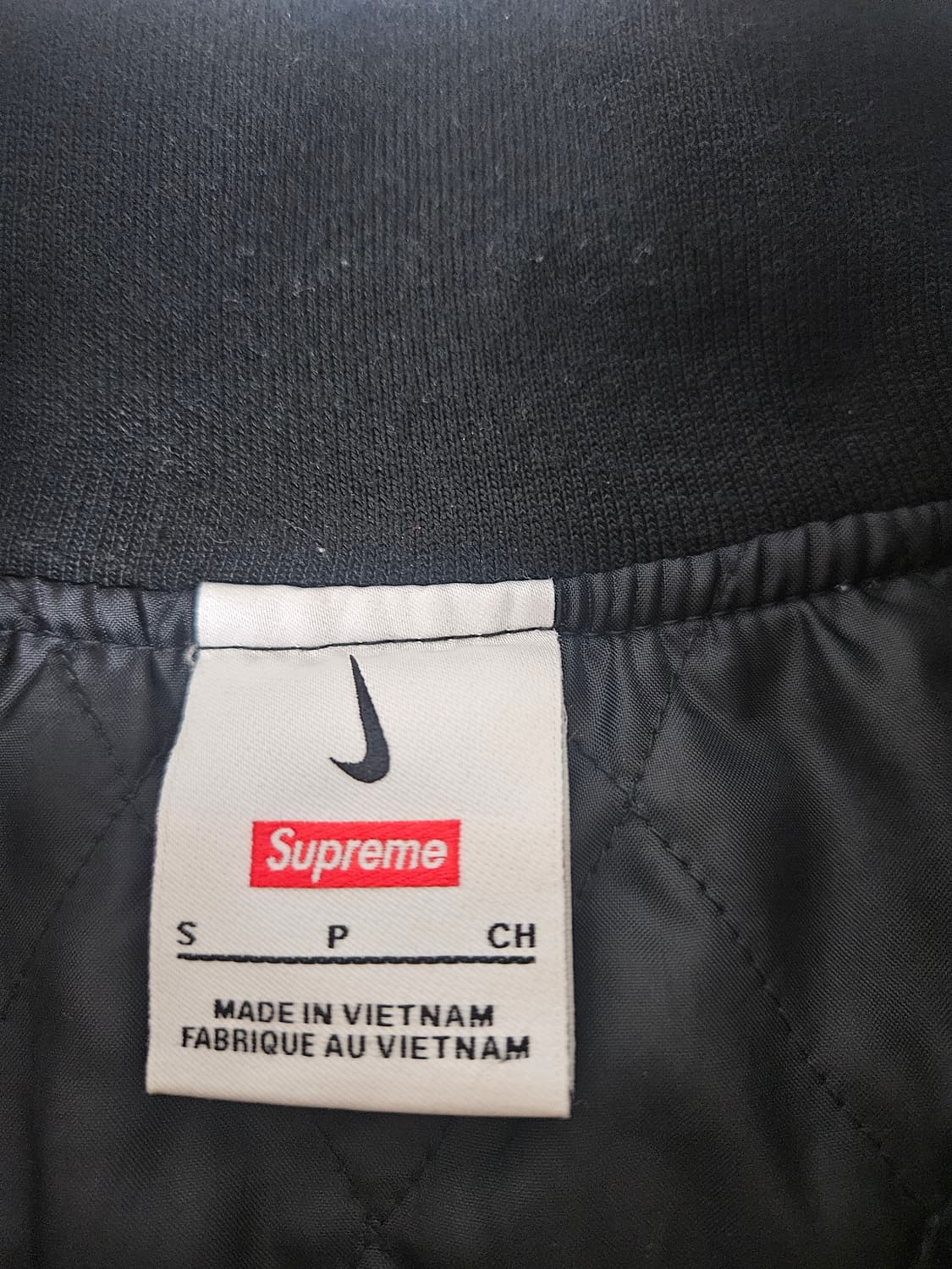 슈프림x나이키 콜라보 립스탑 풀오버 블랙 상품이미지3