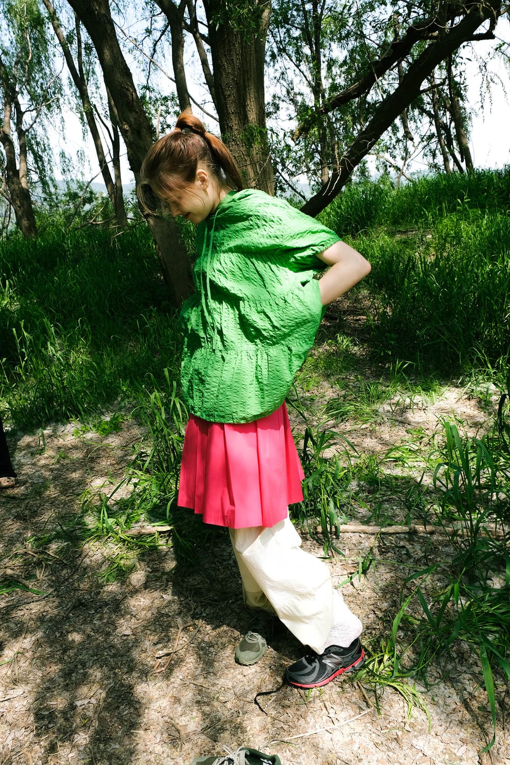 [페스토] 플리츠 미디 스커트 (HOTCANDY) 상품이미지6