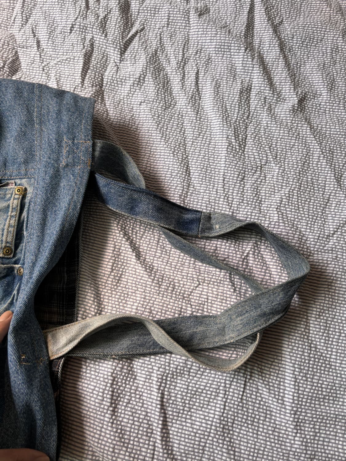 칼하트 × 빈티지데님 – 하나뿐인 리워크 토트백 상품이미지6