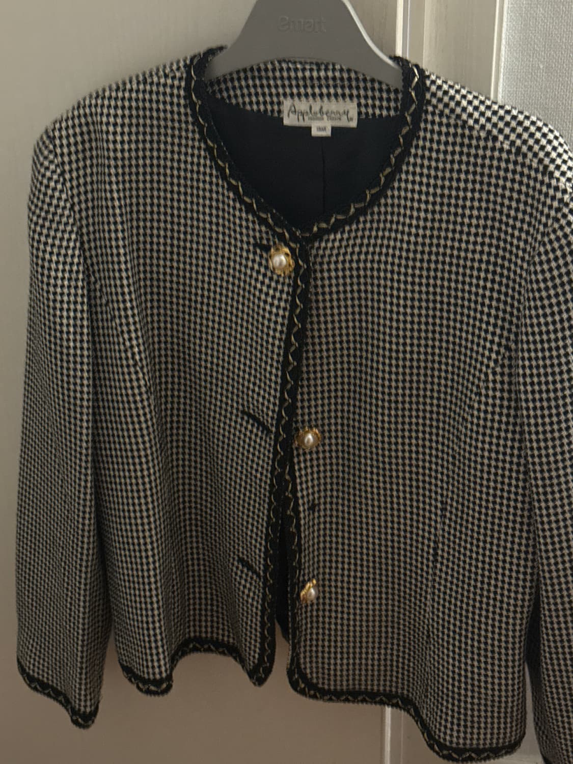 일본 Appolberry 트위드 자켓 빈티지 갸루  상품이미지1