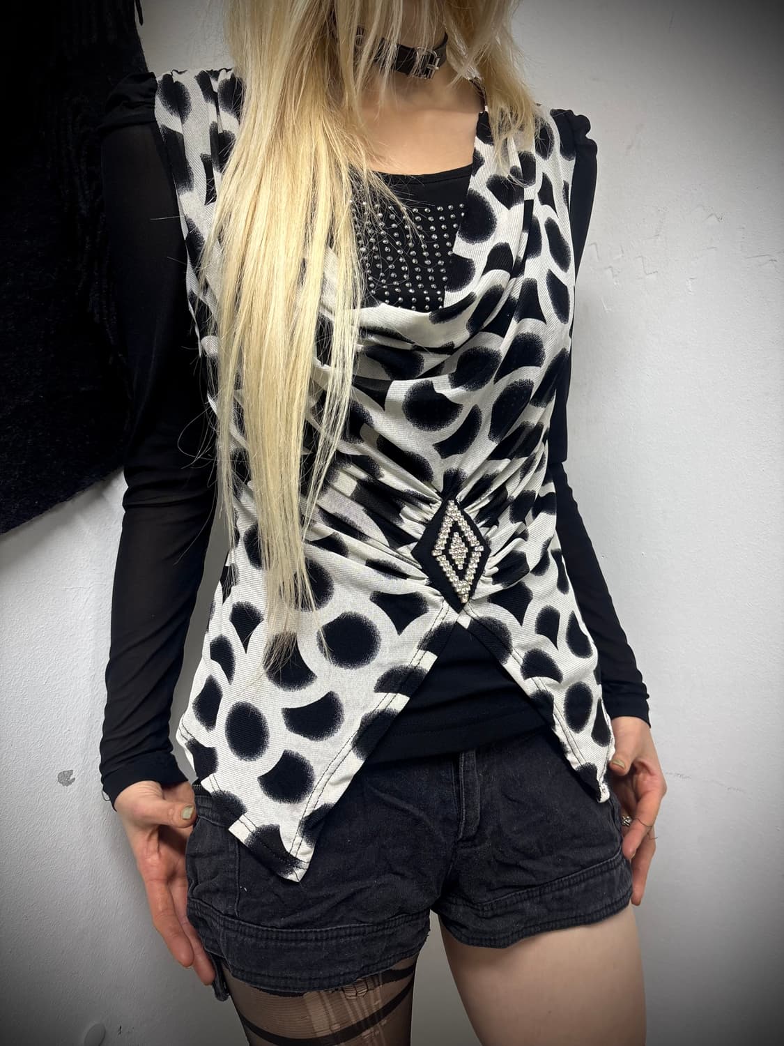 “Vintage” 00’s Layered Design Dot Patter 상품이미지1