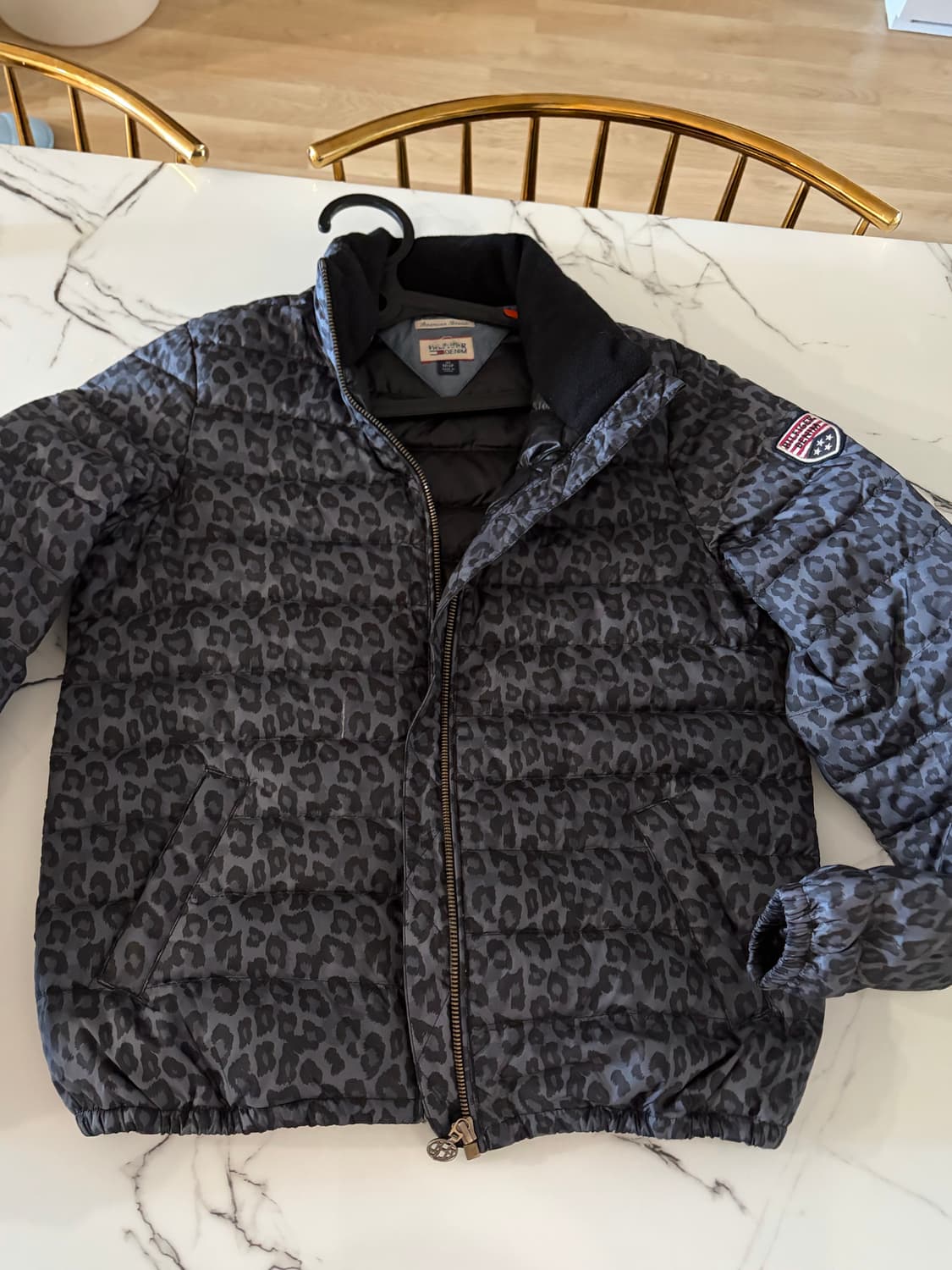 타미힐피거 레오파드 경량패딩 xs 상품이미지2