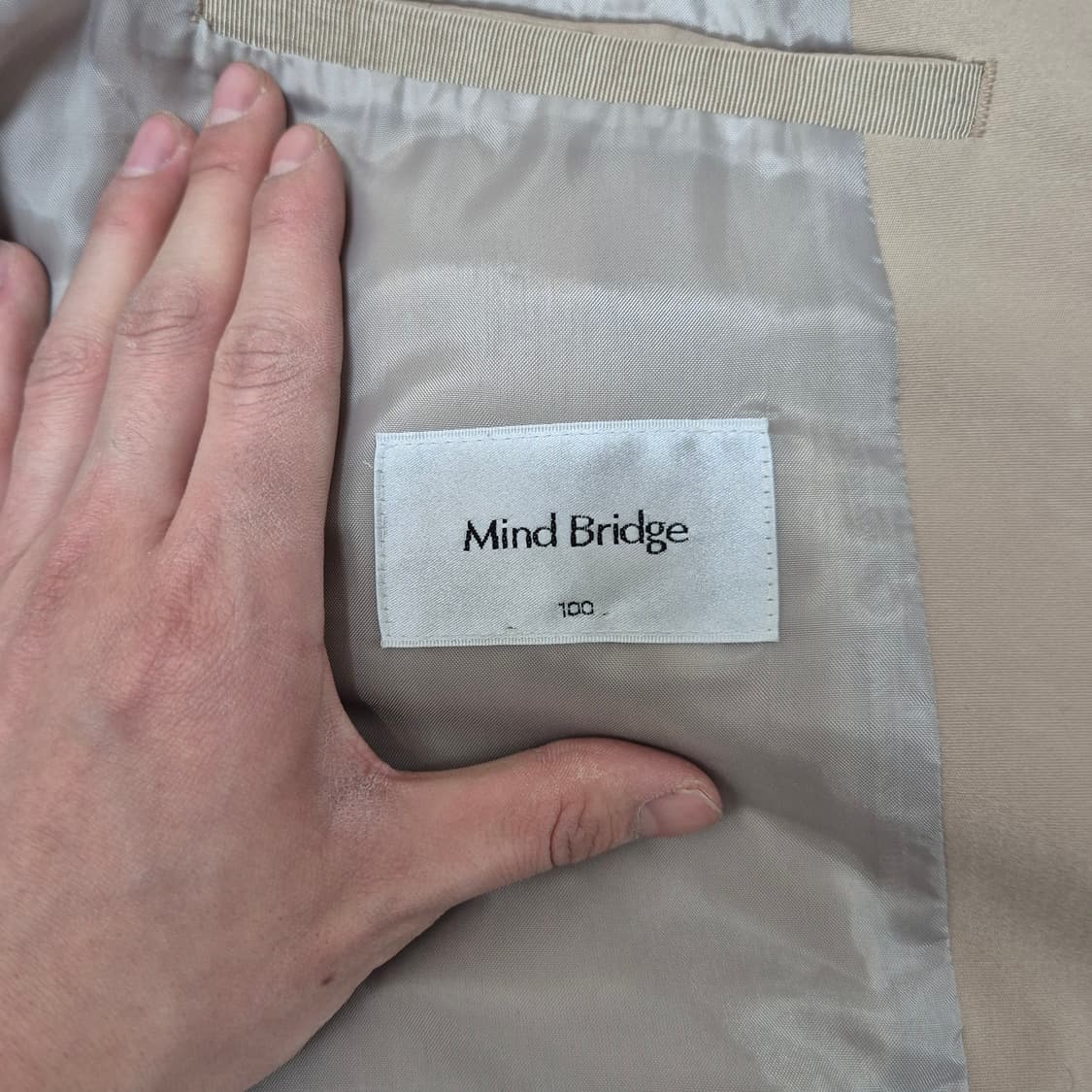 마인드브릿지 폴리에스터 싱글 코트 L(100) 상품이미지5