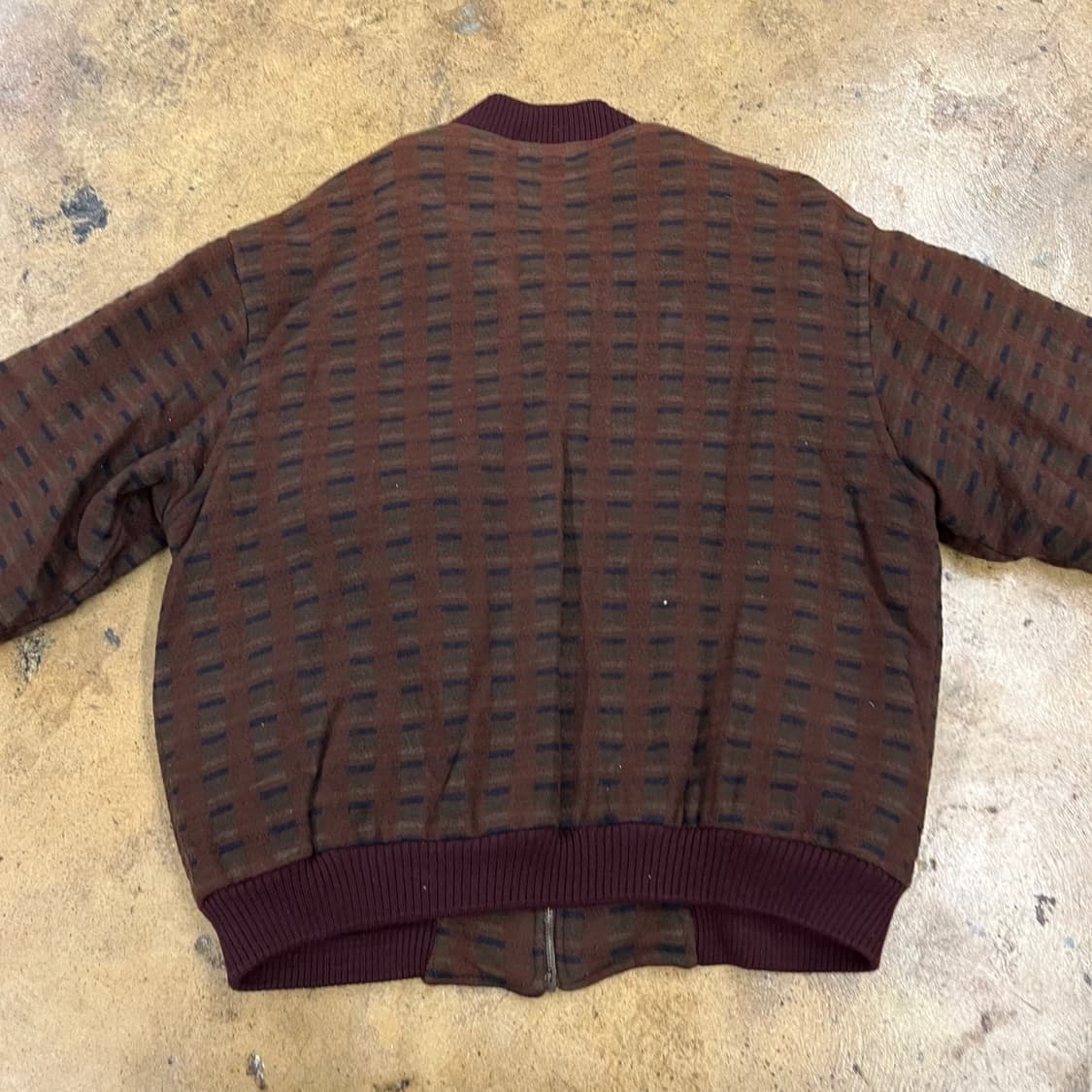 [정품] 발렌시아가 브라운 버건디 패턴 집업 자켓 b19 상품이미지4