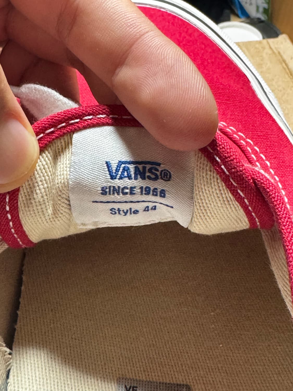 반스 어센틱 애너하임 dx44 레이싱 레드 290 상품이미지6