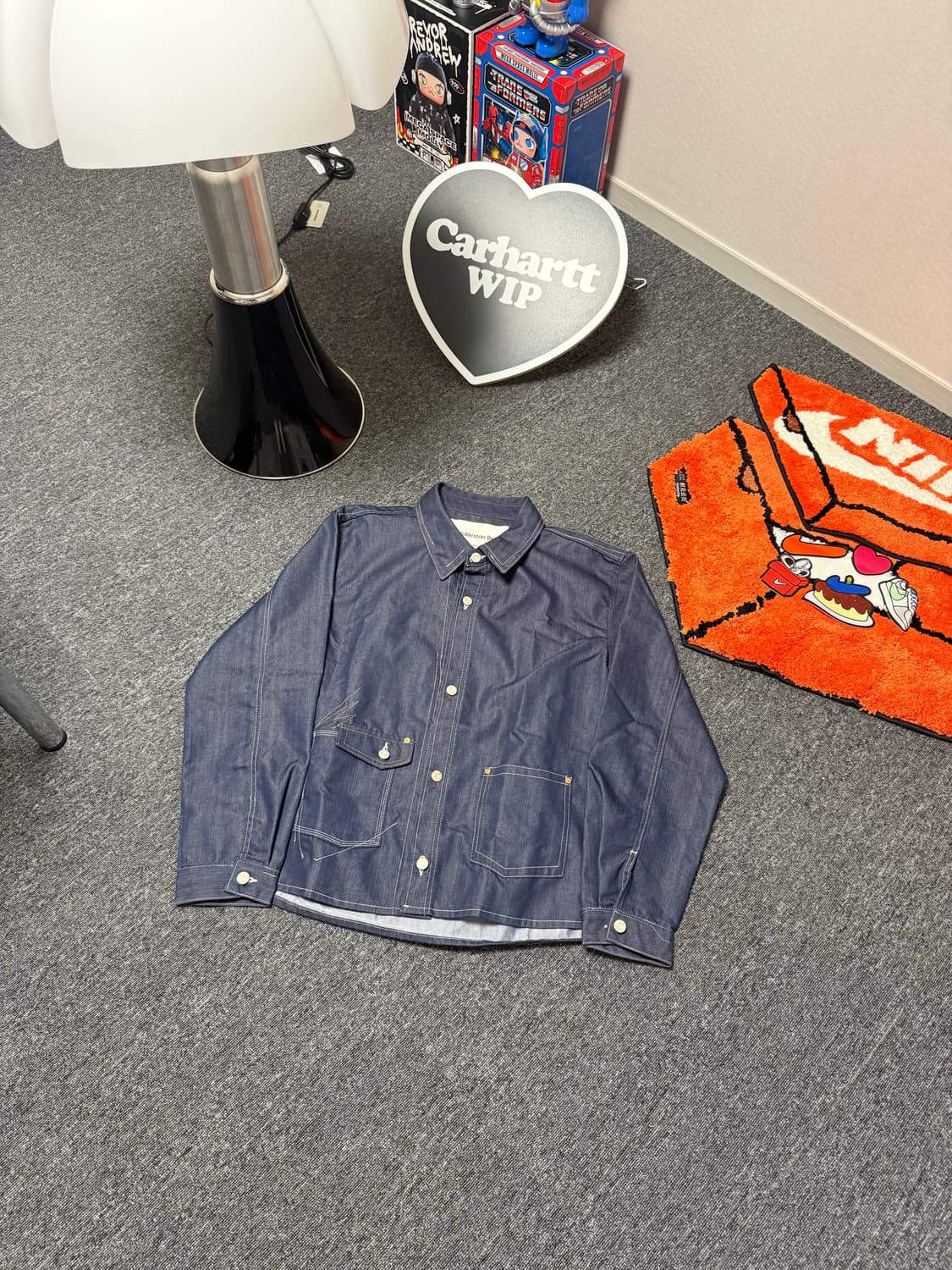 [XXL] 앤더슨벨 마시스트 어쉬매트릭 데님 셔츠 자켓 상품이미지1