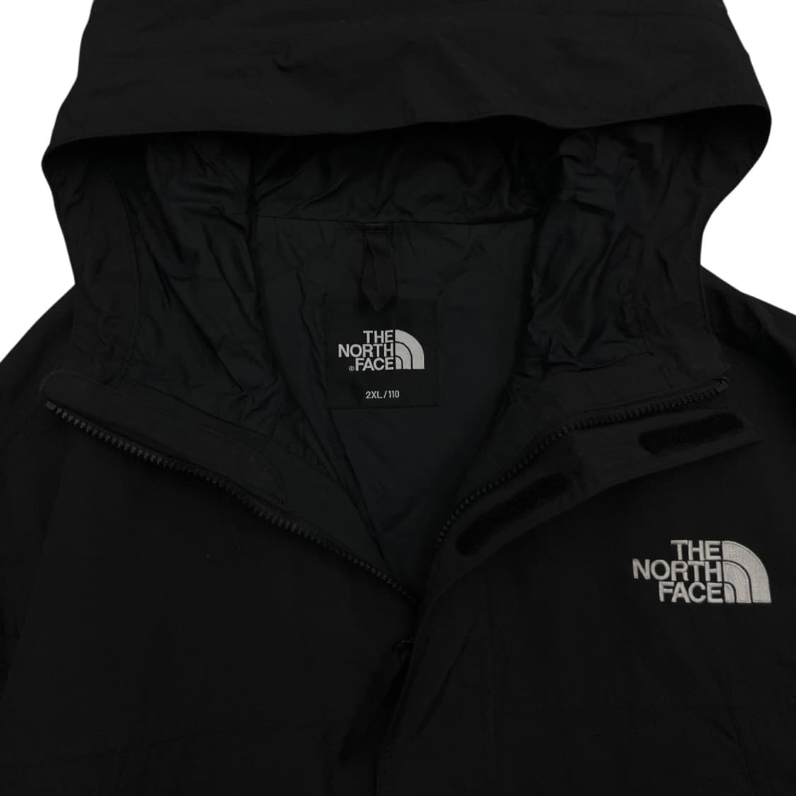 노스페이스 사이드패치 로고 블랙 후드 바람막이 2XL 상품이미지5