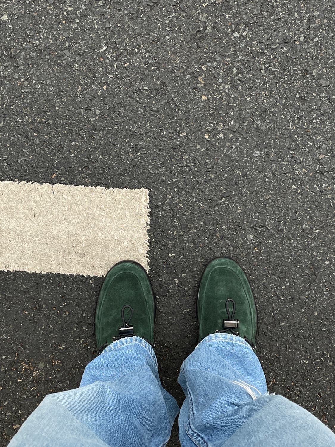 00s Prada Sports Toggle Loafers Green 상품이미지4