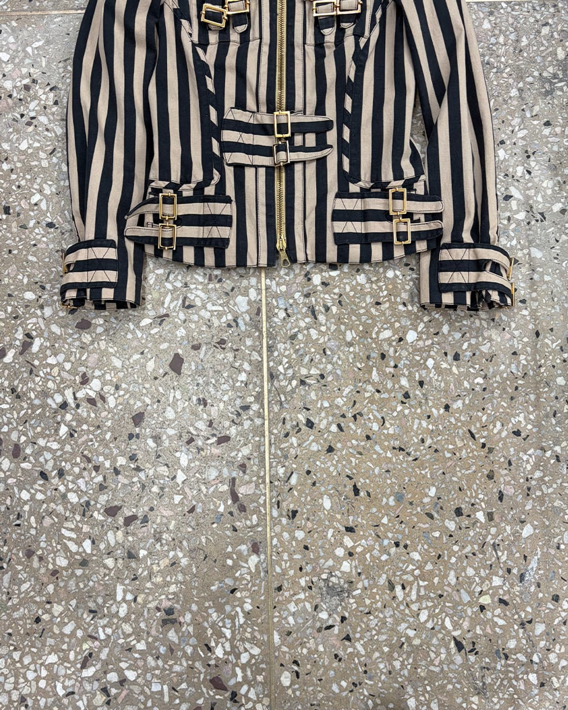 가에타노 나바라 2004S/S 스트라이프 아플리케 자켓 상품이미지5