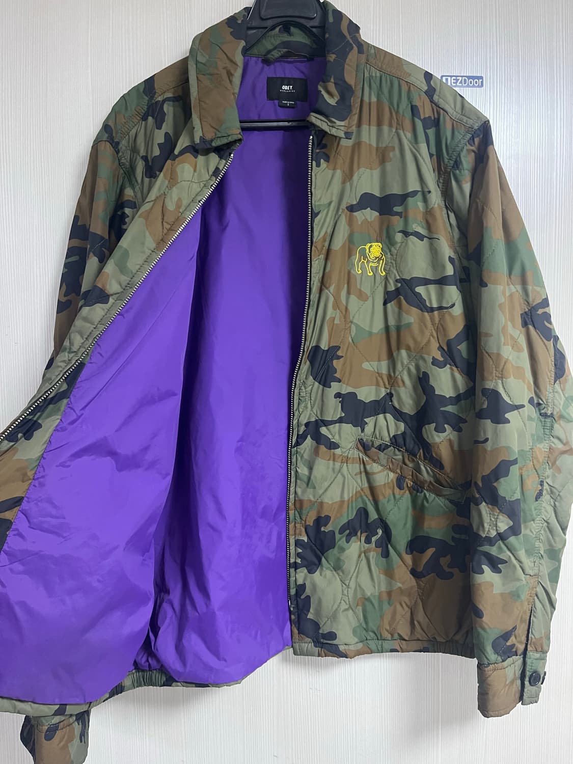 오베이 카모 퀄팅 자켓 S 상품이미지4