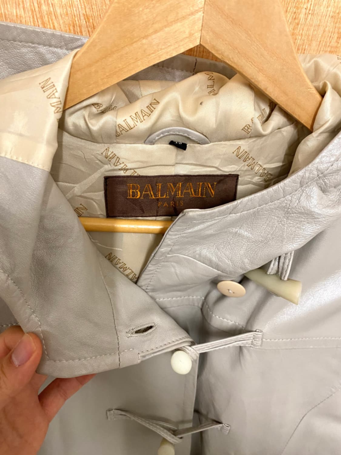 BALMAIN leather duffle coat 발망 레더 더플코트 상품이미지9