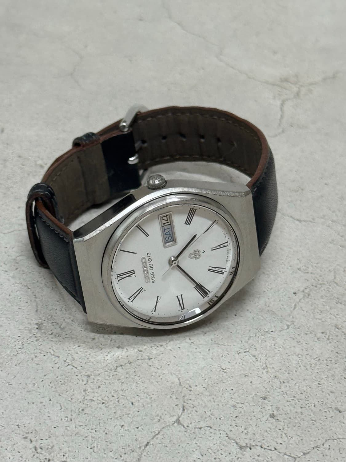 70s 빈티지 세이코 킹쿼츠 로마인덱스 상품이미지5