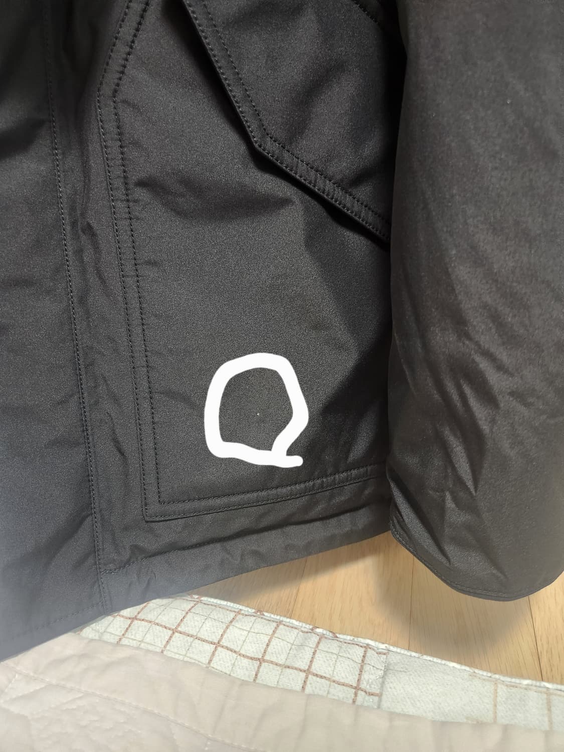 나나미카 25FW 블랙 고어텍스 후드 다운 자켓 상품이미지8